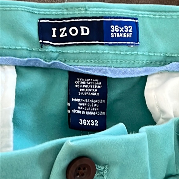 Izod Mens Straight Chinos size 36x32 - Picture 5 of 9